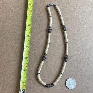 Neutral color surfer necklace